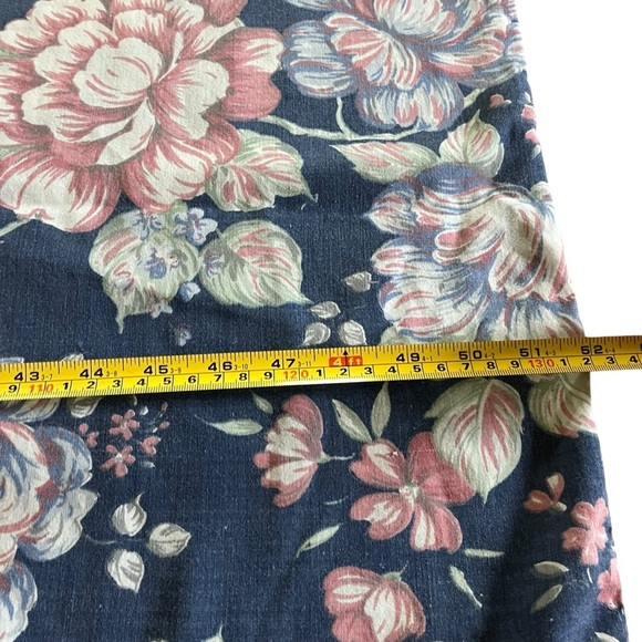 Vintage Floral Twin Duvet Cover with snaps + Pillow Case | Shabby Cottagecore - Picture 8 of 11